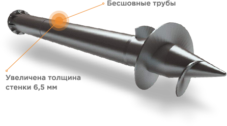 Толстостенные винтовые сваи по цене обычных